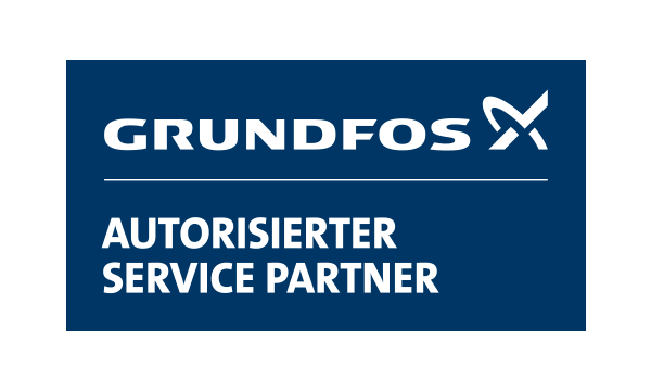 Logo von Grundfos, dem Service Partner von Buripump